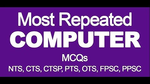 Computer Mcqs | css pms ppsc nts mcqs | nts test preparation | css preparation | ppsc preparation