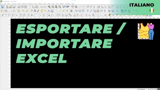 Italiano - Export / Import Excel | TUKAdesign Video Help | CAD Pattern Making Software | Italian