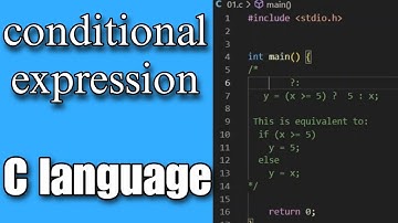 Conditional Expression in c language