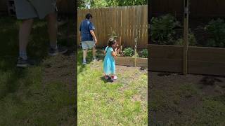 Princess Elsa Visits Aunt Heidis Garden