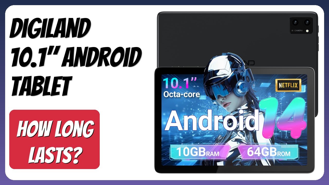 REVIEW (2026): DigiLand 10.1" Android Tablet. Features.