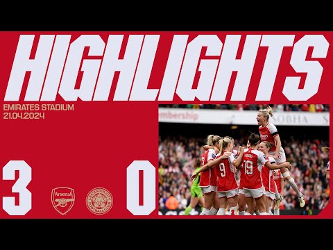 CHAMPIONS LEAGUE PLACE SECURED | HIGHLIGHTS | Arsenal vs Leicester City (3-0) | Mead x2, Russo | WSL