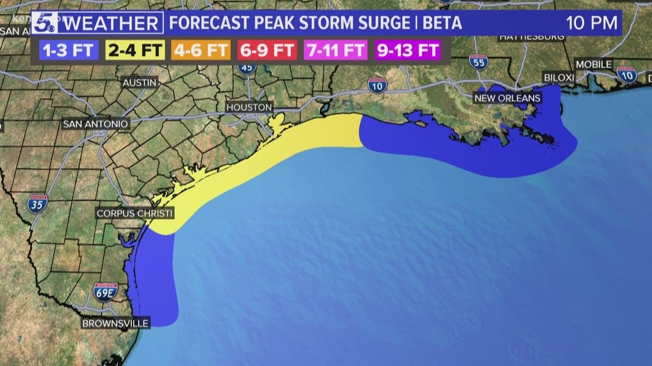 Updates on Tropical Storm Beta - YouTube