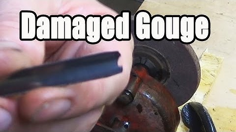 Sharpening a Damaged Wood Carving Gouge