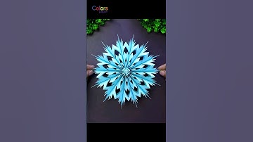 3D Paper Snowflakes❄️Christmas Decoration Ideas with Paper #christmas #diy