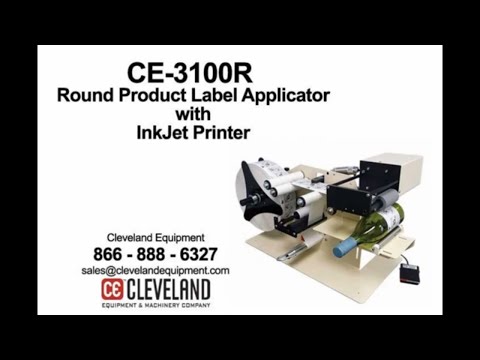 CE 3100R Round Product Label Applicator with Printer