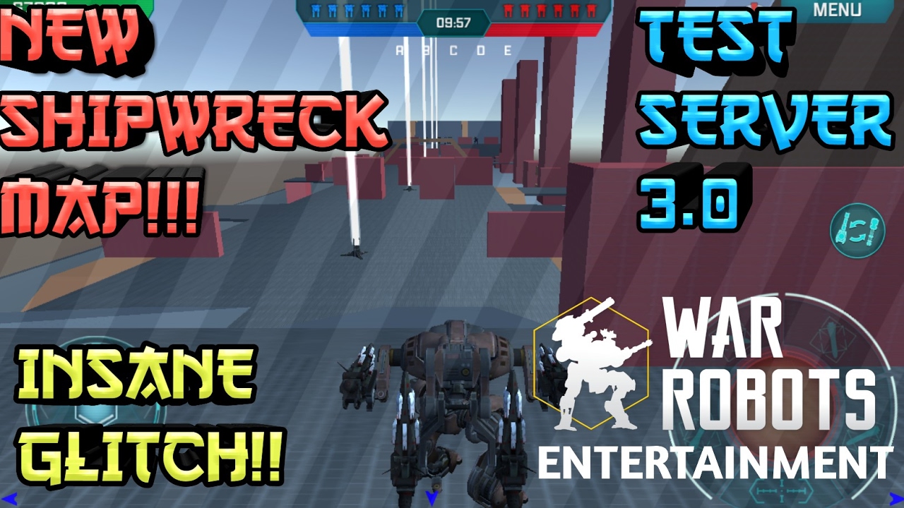 War Robots [3.0] Test Server- New Shipwreck Arena Map And Insane GLITCH!!!!