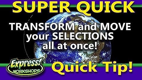 Transform and Move your Selections all at once in Photoshop CC