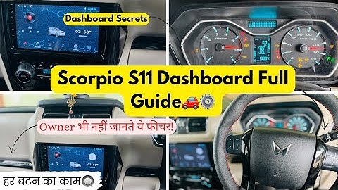 Mahindra Scorpio S11 Classic Dashboard Full Details | Features, Buttons & Interior Explained🔥
