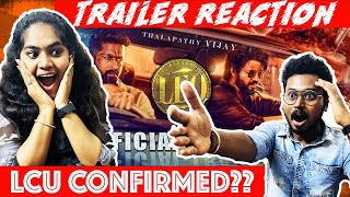 Leo Trailer Reaction | Tj Vlogs | Tamil Couple Reaction