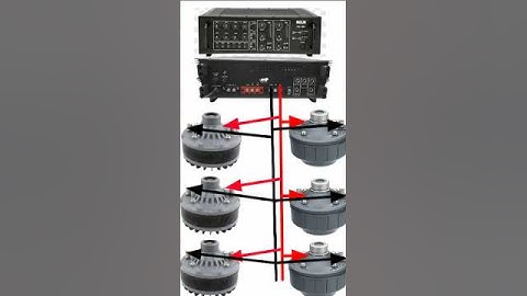 Aa gaya dj driver unit connection for Ahuja amplifier #dj #shortsviral