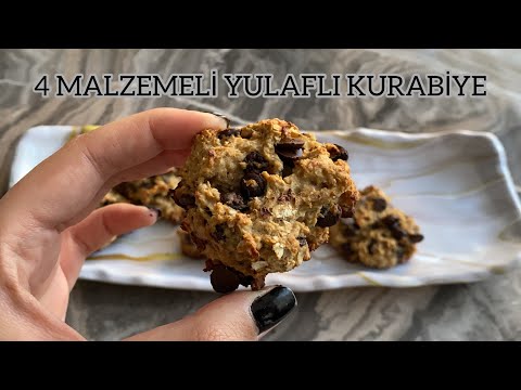 4 MALZEMELİ YULAFLI KURABİYE I Sağlıklı & Fit