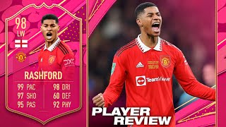 UNO DE LOS MEJORES DELANTEROS DE FIFA 23!! | MARCUS RASHFORD FUTTIES 98 REVIEW