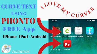 How to Curve Text using iPhone, iPad, and Android | Upload to Cricut Design Space using Phonto App screenshot 4