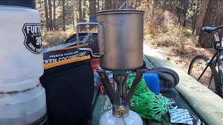 Bike riding HumboldtToiyabe National Forest | cooking a hot meal