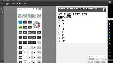 TI 84 graph a regression line over a scatterplot
