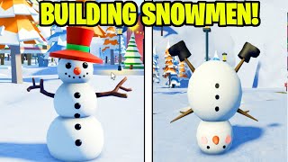 How To Build All Snowmen In Roblox Livetopia RP