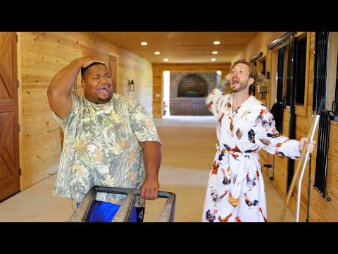 King Bo Gets His Wig Snatched At Matt Mathews' Farm | Farm Chores
