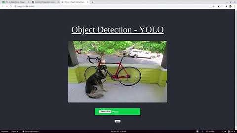 Object Detection API using YOLO and FLASK