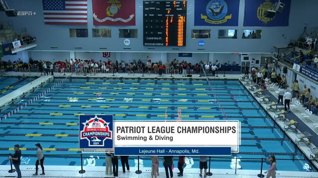 Highlights Navy Swimming & Diving Sweeps 2024 Patriot League