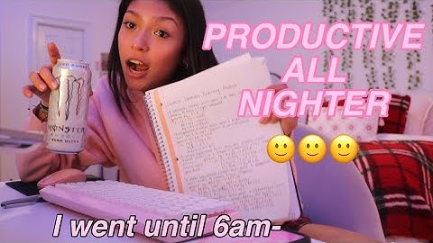 pulling a productive all nighter to catch up on school 😫🤑