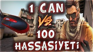 1 CAN VS 100 MOUSE HASSASİYETİ ! EFSANE HIZA BAK !! (CS:GO)