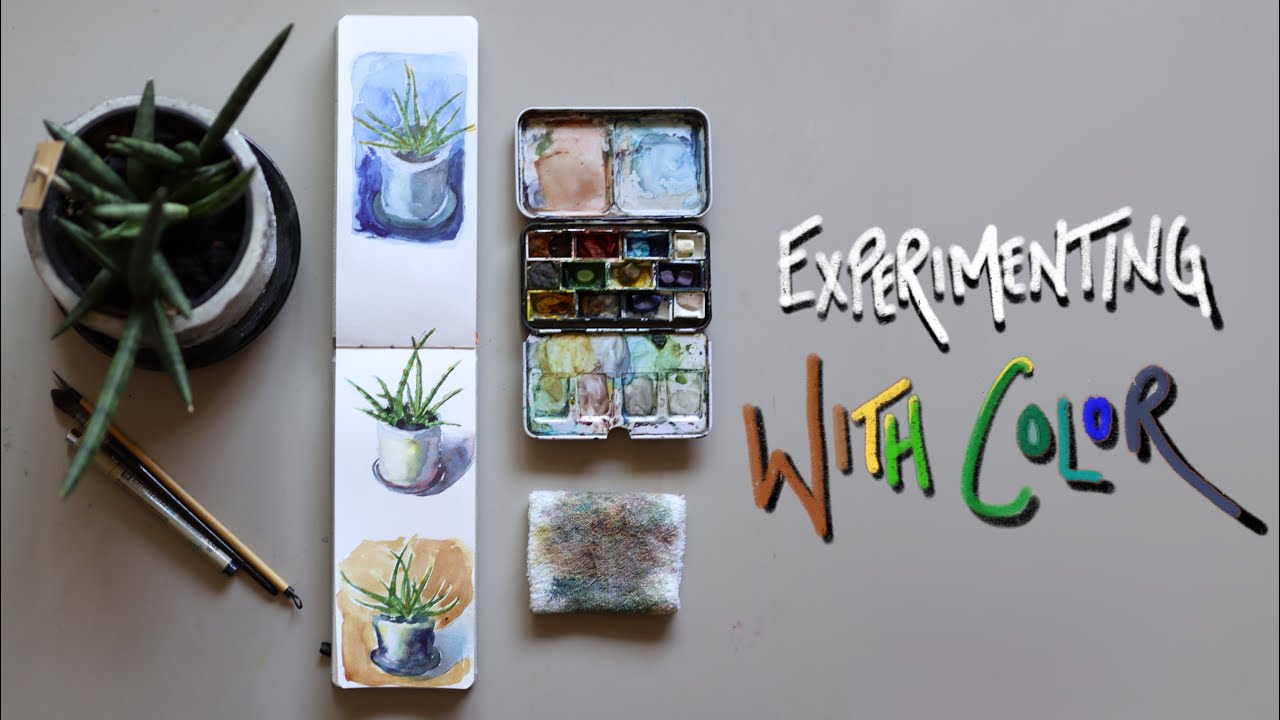 Painting a Plant in Watercolor Inspired by Loish’s Newest Book 🌿🎨📙