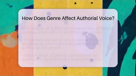 How Does Genre Affect Authorial Voice? - The Prose Path
