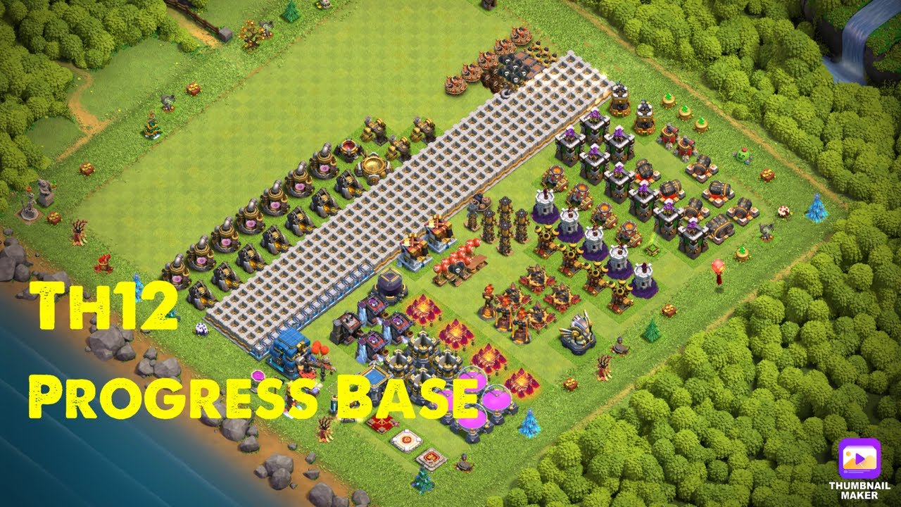 New* 2021 Best Th12 Progress Base (With Link) - YouTube