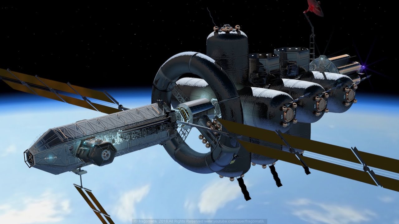 Realistic space warship concept