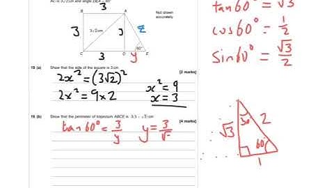 AQA Further Maths Level 2 Certificate 2016 Paper 1 Q19 - Trigonometry