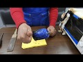 derretir tapitas de plástico y hacer hacha. video 23