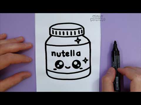 How to Draw Nutella | Easy Step by Step Drawing