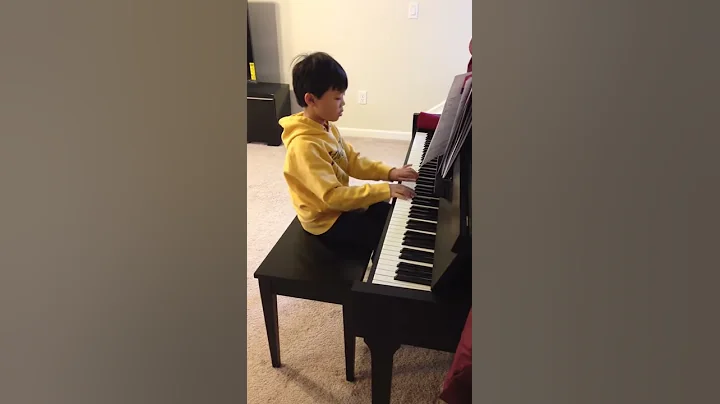 Philip practices piano.