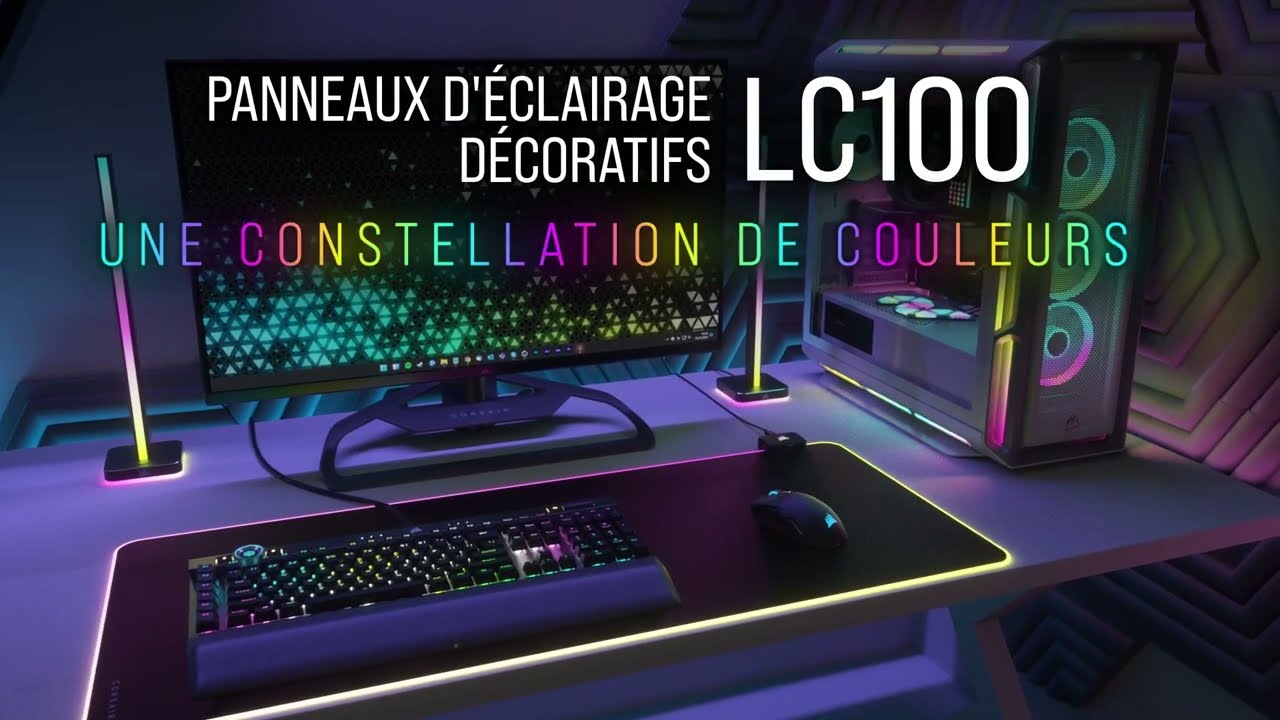 Corsair iCUE LC100 Kit de démarrage - Bande LED - Garantie 3 ans LDLC