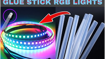 RGB-lampjes van lijmstiften (doe-het-zelfproject)