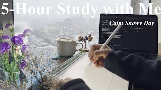 5-Hour Study With ME| POMODORO 50/10| Mindful Studying