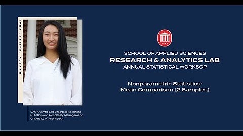 Hayeon Choi presents Non-parametric 2 Sample Mean Comparison