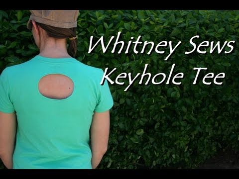 DIY Keyhole Tee- Whitney Sews 