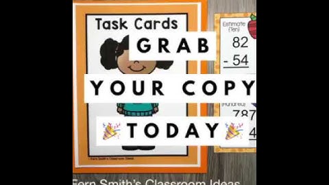 3rd Grade Go Math 1.8 Estimate Differences Task Cards