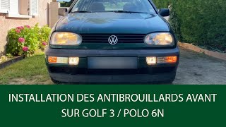 INSTALLATION DES ANTIBROUILLARDS SUR GOLF 3 / POLO 6N NON ÉQUIPÉE D'ORIGINE