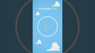 The circle gets smaller #bouncingball