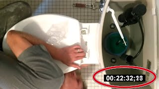 Speedrun: Old Toilet Removed and Replaced with an American Standard Champion 4  in UNDER 30 MINUTES!