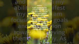 Affirmation: Day 9 (The Power of Dream)