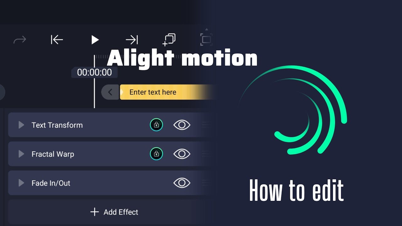 How to edit text animation in alight motion - YouTube