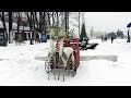 Снегопад в Одессе 2017. Метель в Аркадии.
