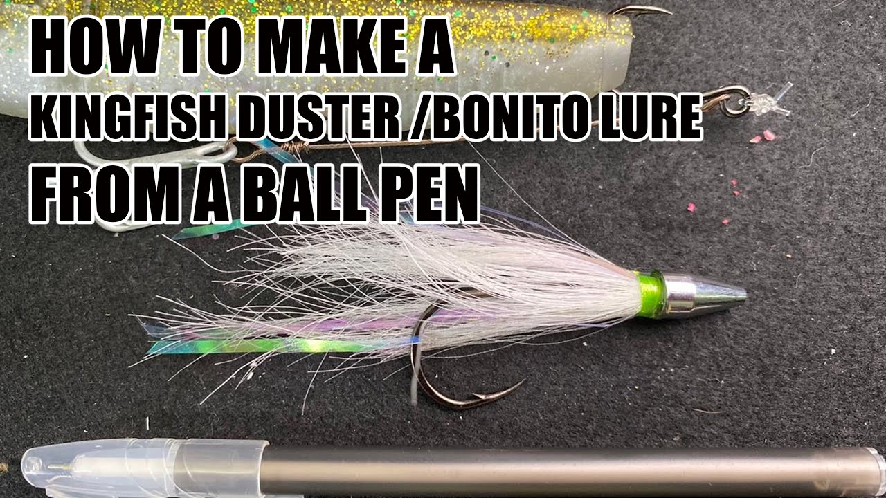 HOW TO MAKE A DIY KINGFISH / BONITO LURE FROM A BALL PEN 