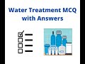 MCQ Water Treatment with Answers