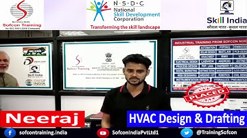 Jobs after HVAC Design Course - Neeraj Placed from Sofcon Noida