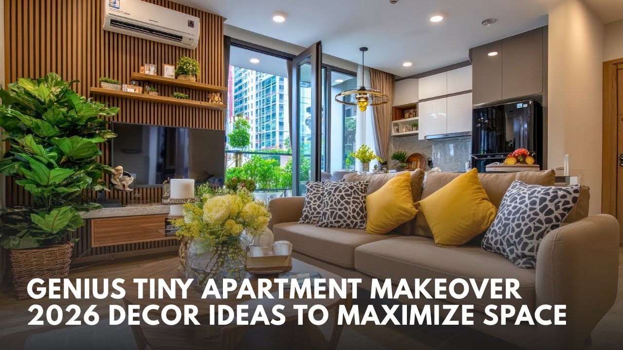 Tiny Apartment Makeover 2026 Genius Decor Ideas to Maximize Space - YouTube